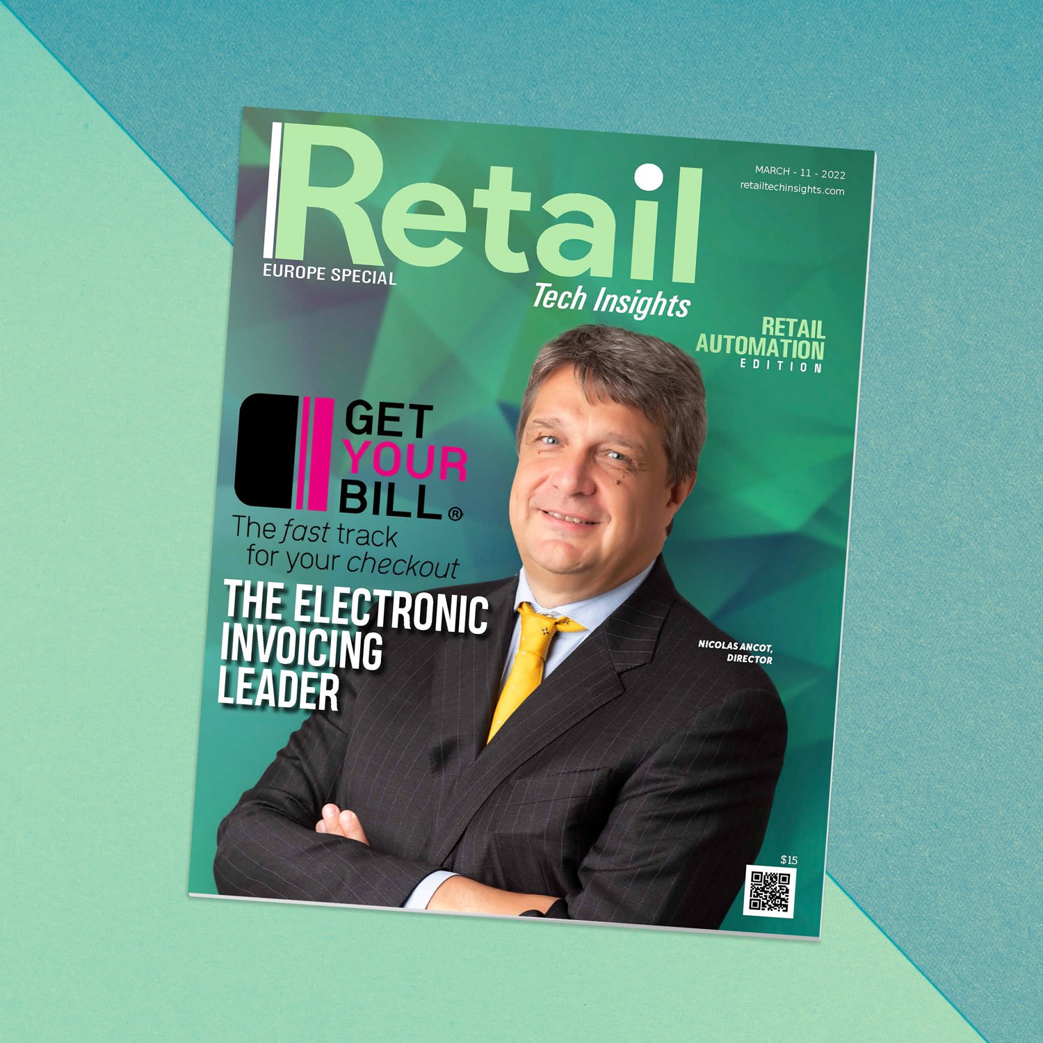 Nicolas Ancot, director - on the cover of the Retail Tech Insight - March 2022