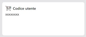 Dashboard codice utente acquirente