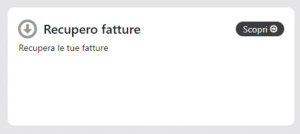 Dashboard recupero fatture acquirente