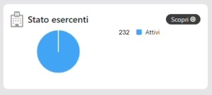 Grafico a torta dello stato esercenti