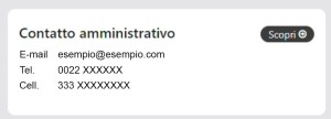 Grafica del contatto amministrativo